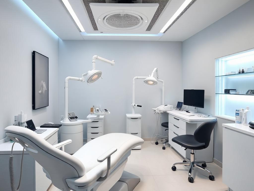 CosmeDerm dermatology clinic consultation room with modern equipment