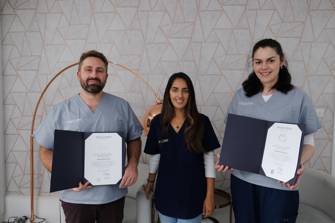 Cosmedocs medical professionals with Harley Street Institute certificates